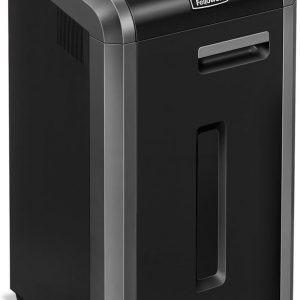 Fellowes Powershred 225Ci - Trituradora de papel de corte transversal de 22 hojas, 100% a prueba de atascos, grado comercial para oficina, color negro 3825001