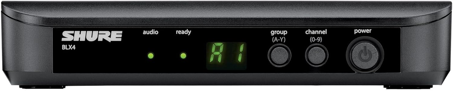 Shure BLX24/PG58 Wireless Microphone System - 14-Hour Battery Life, 300 ft Range, UHF | Includes PG58 Handheld Vocal Mic, Single Channel Receiver | H11 Band (BLX24/PG58-H11)
