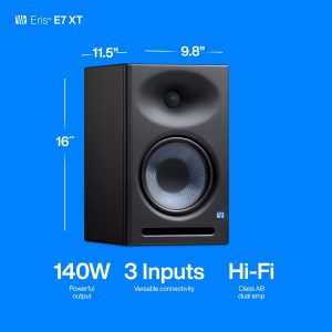 PreSonus Eris E7 XT 2-Way Active Studio Monitor with EBM Waveguide (Pack of 1)