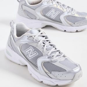 New Balance 530 Sneakers, Grey/Grey, 5.5 US Women/4 US Men