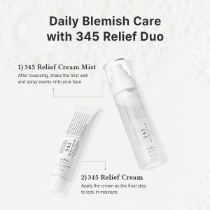Dr.Althea 345 Relief Cream & Mist Duo | Soothing Recovery & Moisture for Sensitive Skin | Korean Vegan Skin Care Set for All Skin Types