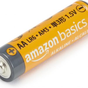 Amazon Basics Baterías alcalinas de alto rendimiento de 20 Pack AA, vida útil de 10 años, paquete de valores fácil de abrir