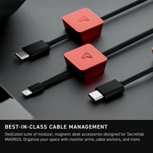 Secretlab Magnus Pro XL with Stealth MAGPAD Desk Mat | Ergonomic Electric Standing Desk with Magnetic Cable Management | Integrated Power Supply Column | Built-in Cable Management Tray