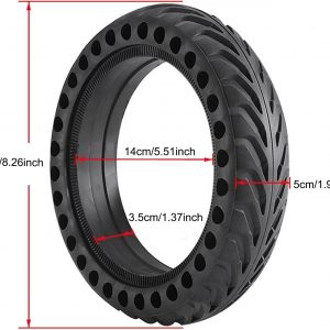 Z-FIRST 2Pcs Solid Tires 8.5 Inches Electric Scooter Wheels Replacement Tire 8-1/2'' Front or Rear Honeycomb Tires for Xiaomi Mijia M365, Gotrax GXL V2 and More (2)