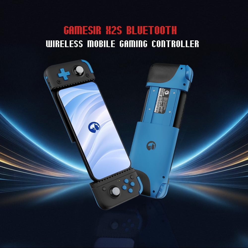 GameSir X2s Bluetooth Mobile Game Controller for iOS & Android & PC, Wireless Gamepad with Hall Effect Joysticks/Hall Trigger, Play Minecraft, Asphalt 9, Diablo Immortal