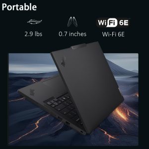 Lenovo ThinkPad T14 Gen 6 Business Laptop (14" FHD+, Intel 12-Core Ultra 5 225U (> Ultra 7 155U), 32 GB DDR5 RAM, 1TB SSD), retroiluminación, lector de huellas dactilares, cámara web de 5 MP