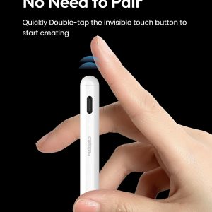 Metapen Lápiz A8 para Apple iPad 2018-2025, (carga 2 veces más rápida), sensibilidad de inclinación, precisión de píxeles, lápiz óptico para iPad 11/10/9/8/7/6ª generación, Pro 12.9/11/13 pulgadas M4