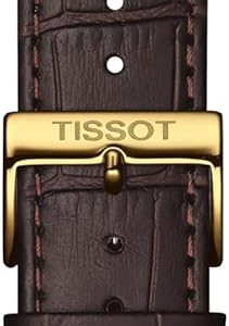 Tissot Reloj Tissot Classic Dream 316L con caja de acero inoxidable con revestimiento PVD de oro amarillo Cuarzo, Marrón, Cuero, 22 (T1294103626100)