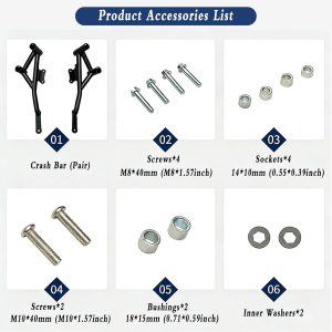 Barras de choque de carretera Protector de motor para CFMOTO 675SR 675SR-R 675SS 675NK 2024 2025 Protección de motocicleta contra caídas Accesorios