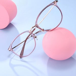 Firmoo Blue Light Glasses, Vintage Overall Round Readers Lightweight Computer Eyewear Frame for Women/Men