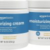 Amazon Basics Moisturizer Cream for Face, Dry Skin, Hydrating , 16 Ounces, 2-Pack