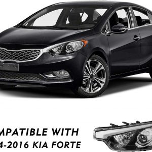 Compatible con faros delanteros Kia Forte Koup 2014 2015 2016 montaje Forte5 faro halógeno lado del pasajero y conductor