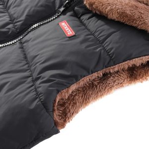 AIWUHE Toddler Boys Girls Hooded Puffer Vest Padded Warm Winter Jacket Sleeveless Bear ears Zipper Up Coat with pocket 1-7Y