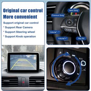 Kit de Adaptación Inalámbrica CarPlay para Mazda, Concentrador USB OEM TK78-66-9U0C que se Adapta al Sistema MZD Connect Compatible con Mazda 2/3/6/CX3/CX5/CX9/MX5 2014-2020 (Solo Compatible con