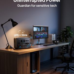 BLUETTI Elite 100 V2 Estación de Energía Portátil (2025 Nueva), Batería de Respaldo LiFePO4 de 1024Wh con 4 Tomas de CA de 1800W (3600W Pico), 35% Más Pequeña, Generador Solar para Camping