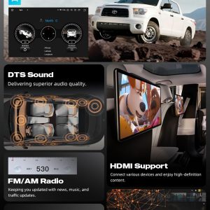 Dasaita Android 13 Radio for Toyota RAV4 2013-2018, with Wireless CarPlay, Android Auto, 10.2" QLED Touchscreen, 4G LTE, 5G WiFi, HD Video Output, 6GB RAM 64GB ROM