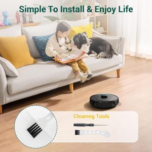 19Pack Replacement Parts Accessories for Eufy L60/L60 Hybrid/L60/L50 Series Robot Vacuums Kit, 1 Main Roller Brush, 4 Hepa Filters, 6 Side Brushes, 6 Dust Bags, 1 Screwdriver, 1 Clean Tool