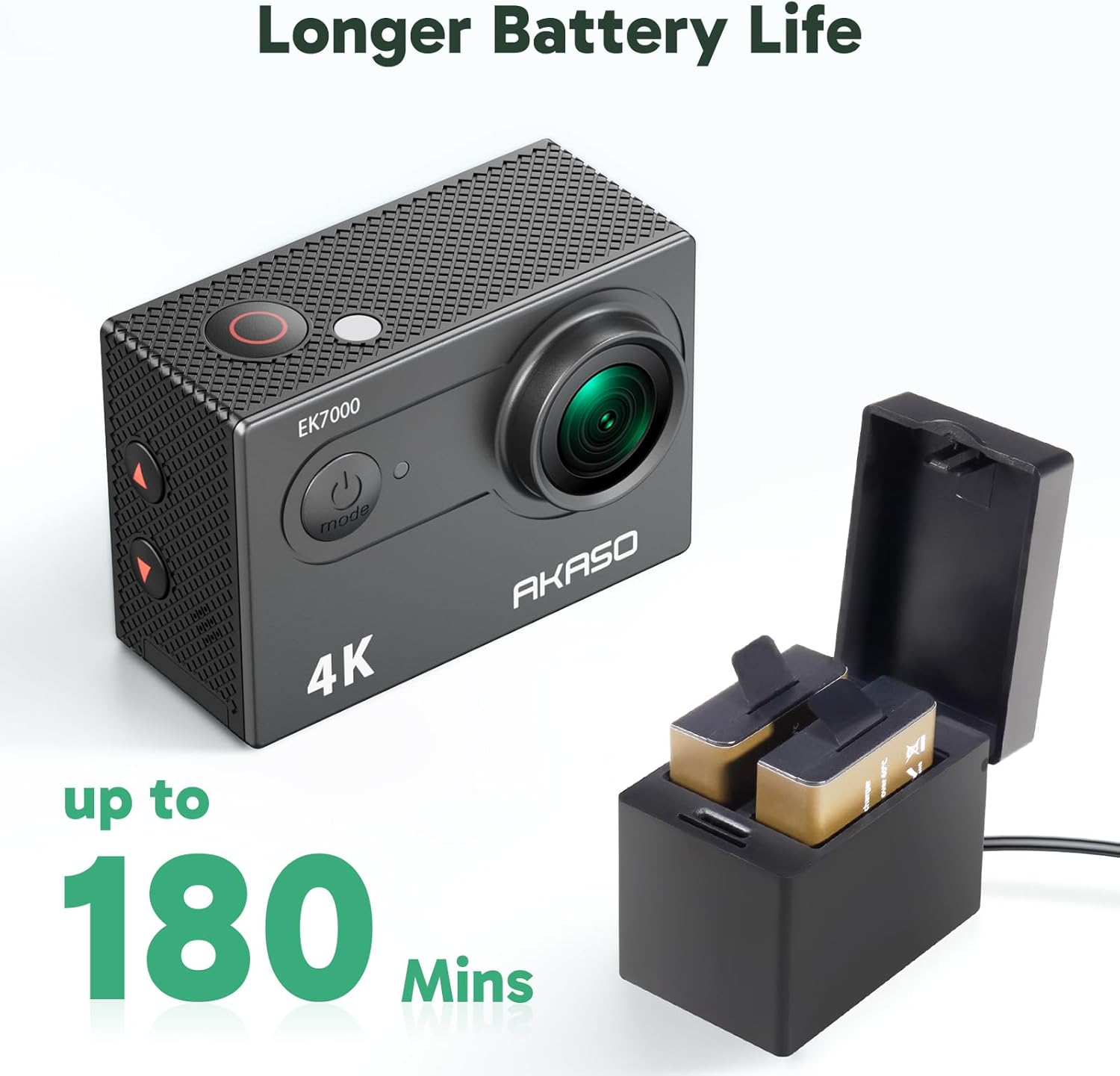 Videocámara sumergible DV con wifi AAKASO EK7000 4K Action Camera Sports.