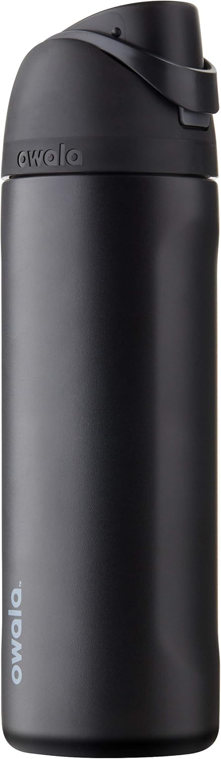 Botellas de agua aisladas de acero inoxidable con pajita para deportes y viajes, sin BPA, Owala FreeSip, 24 onzas