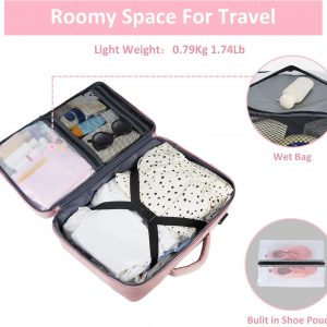 Taygeer - Mochila de viaje para mujeres, mochila de cabina con puerto de carga USB y bolsa para zapatos, mochila TSA para laptop de 15.6 pulgadas aprobada para vuelos, bolsa de enfermera, mochila