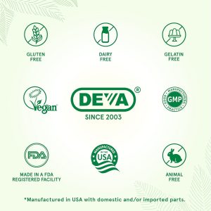 DEVA Multivitamínico vegano para mujeres y hombres con hierro, vitamina C, E, vitaminas del complejo B, zinc, 90 tabletas pequeñas