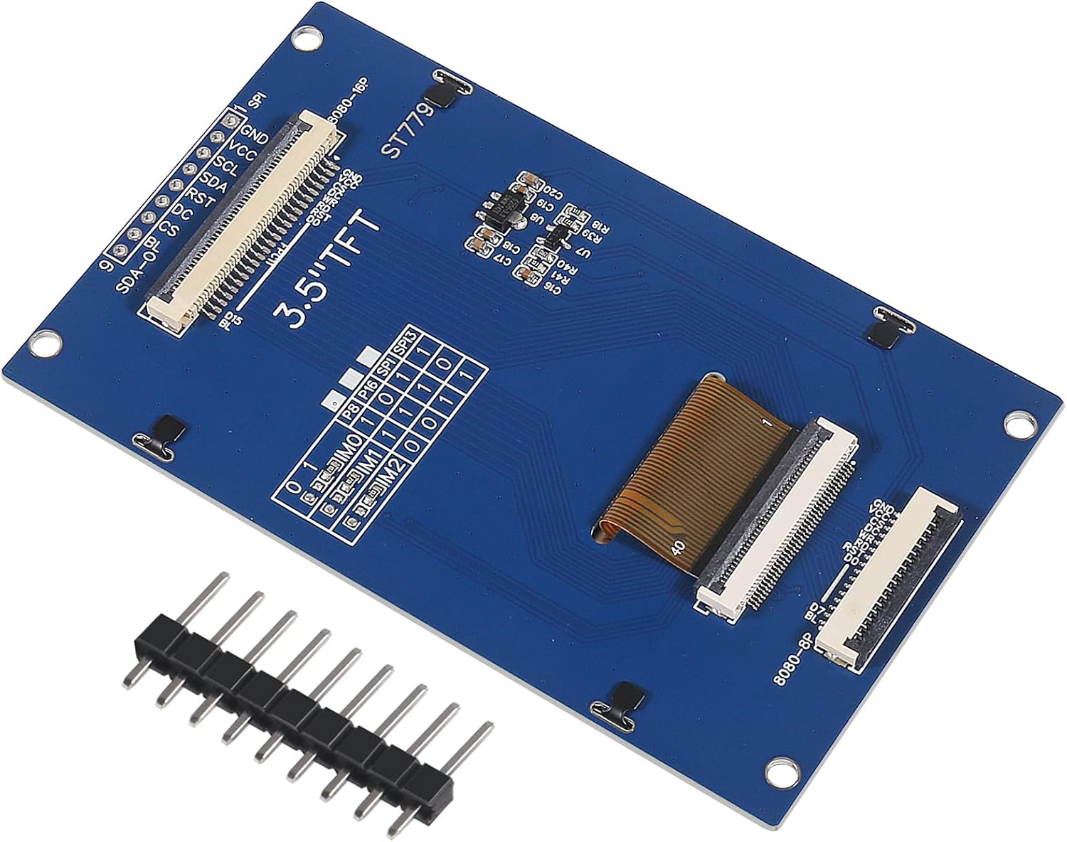 2 unids 3.5 "SPI TFT LCD módulo de pantalla 320x480 RGB LCD 3.3 V ST7796 unidad SPI interfaz 8pin a todo color para Arduino DIY