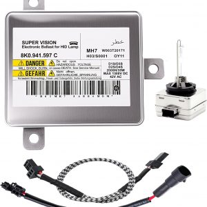 8K0941597C Xenon Headlight Ballast Control Unit Module Compatible for Audi A3 A4 A5 A6 A7 A8 Q5 Q7 S4-S8,for VW CC Eos Jetta Touareg,for Chrysler 300.with Igniter and D3S Bulb