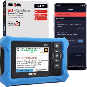 Innova SD35 OBD2 Scanner – ABS, SRS, TPMS & Check Engine Code Reader, Live Data, All System Diagnostics, Compatible with Most Vehicles