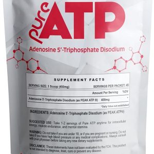 BulkStimulants Pure ATP - Polvo de trifosfato de adenosina - Aumenta la energía, la resistencia, la fuerza, la recuperación y la bomba muscular, más rápido que la creatina HMB y el óxido nítrico,