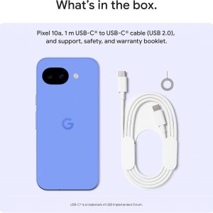 Google Pixel 10a - Obsidian - 128 GB with Pixel Buds 2a Bundle