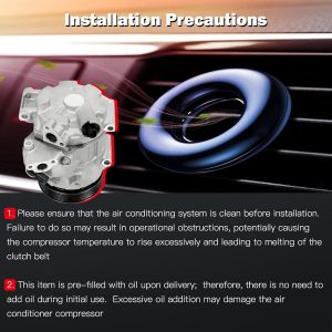 cciyu AC Compressor for Car for Toyota RAV4 2.5L 2009-2012 for Toyota Camry 2.5L 2012-2017 Air Conditioning Compressor with Clutch 6 Grooves 157367 158367