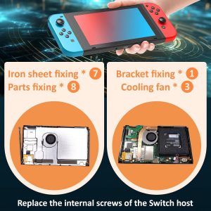 40PCS Full Screws Set for Nintendo Switch Screw Replacement Console Head Accessories Parts with Repair Tools