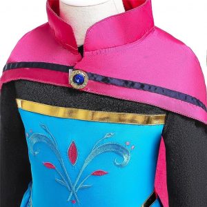 Dressy Daisy Girls Ice Princess Snow Queen Coronation Dress Up Costume with Cape Halloween Christmas Party Outfit