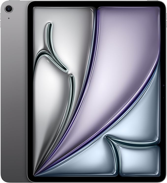 Apple iPad Air 13-inch with M3 chip Built for Apple Intelligence, Liquid Retina Display, 128GB, 12MP Front/Back Camera, Wi-Fi 6E, Touch ID, All-Day Battery Life — Space Gray