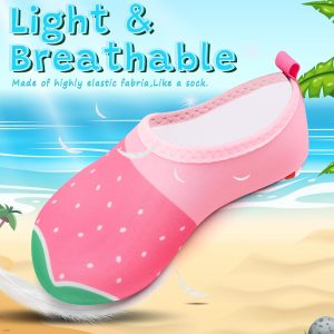 VIFUUR Kids Water Shoes Girls Boys Quick Dry Aqua Socks for Beach Swim Outdoor Sports