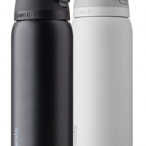 Botellas de agua aisladas de acero inoxidable con pajita para deportes y viajes, sin BPA, Owala FreeSip, 24 onzas