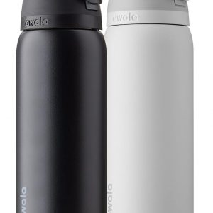 Botellas de agua aisladas de acero inoxidable con pajita para deportes y viajes, sin BPA, Owala FreeSip, 24 onzas