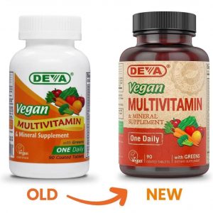 Deva Vegan Vitamins Daily Multivitamin & Mineral Suplemento 90 tabletas, paquete de de 1, 2