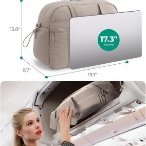 BAGSMART Gym Bag for Women, Duffle Bag for Travel with Wet Pocket, Lightweight Carry on Weekender Duffel, Water Resistant