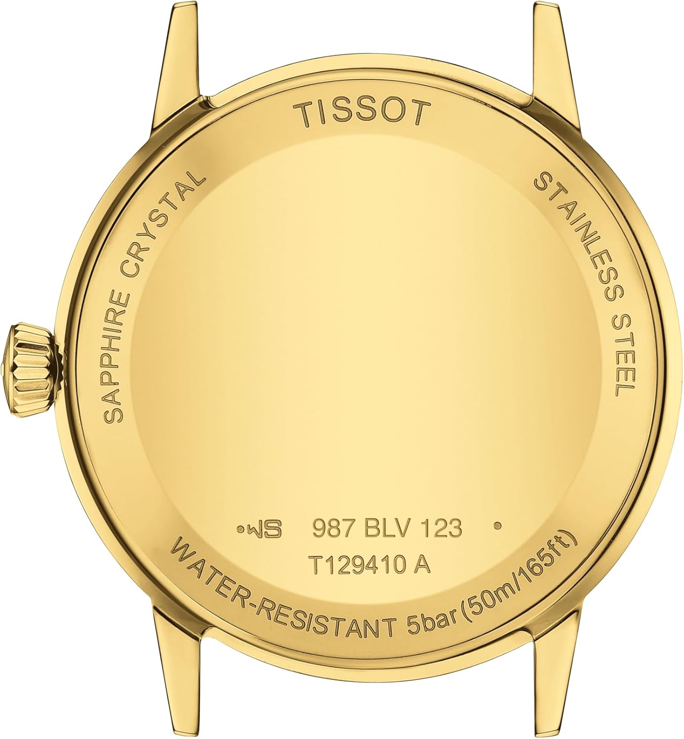Tissot Reloj Tissot Classic Dream 316L con caja de acero inoxidable con revestimiento PVD de oro amarillo Cuarzo, Marrón, Cuero, 22 (T1294103626100)