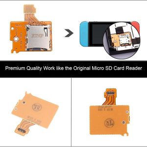 Paquete de 1 lector de tarjetas Micro SD de repuesto para Nintendo Switch HAC-SD-01, ranura para tarjeta de memoria TF reemplazo de placa lector para consola NS