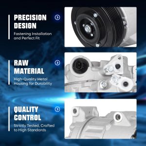 Air Conditioner AC Compressor with Clutch for Toyota Camry 2.5 2.5L 2012 2013 2014 2015 2016 2017, for Toyota RAV4 2.5L 09 10 11 12 2009 2010 2011 2012