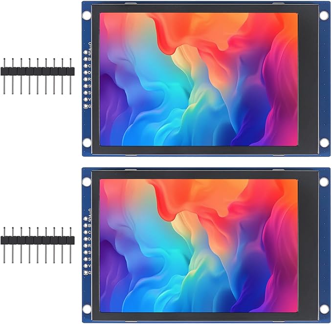 2 unids 3.5 "SPI TFT LCD módulo de pantalla 320x480 RGB LCD 3.3 V ST7796 unidad SPI interfaz 8pin a todo color para Arduino DIY