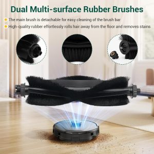 19Pack Replacement Parts Accessories for Eufy L60/L60 Hybrid/L60/L50 Series Robot Vacuums Kit, 1 Main Roller Brush, 4 Hepa Filters, 6 Side Brushes, 6 Dust Bags, 1 Screwdriver, 1 Clean Tool