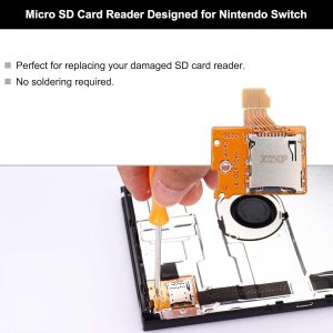 Paquete de 1 lector de tarjetas Micro SD de repuesto para Nintendo Switch HAC-SD-01, ranura para tarjeta de memoria TF reemplazo de placa lector para consola NS
