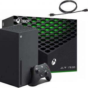 Consola de videojuegos Xbox Serie X de 1 TB + 1 controlador inalámbrico - Compatible con versiones anteriores de miles de juegos, rendimiento ajustado con precisión, juego 4K verdadero, hasta 120 FPS