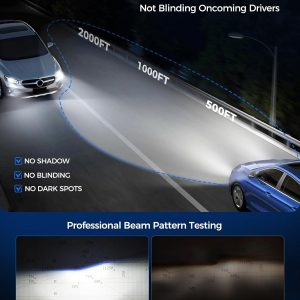 Marsauto 9005 9006 Light Bulbs Combo, 80,000LM Ultra-800% Brighter 32PCS Lighting Chips, 1:1 Size HB3 HB4 Fog Light Halogen Replacement, Plug-N-Play, Pack of 4