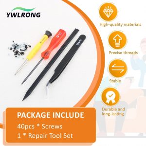 40PCS Full Screws Set for Nintendo Switch Screw Replacement Console Head Accessories Parts with Repair Tools