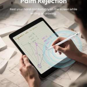 Metapen Lápiz A8 para Apple iPad 2018-2025, (carga 2 veces más rápida), sensibilidad de inclinación, precisión de píxeles, lápiz óptico para iPad 11/10/9/8/7/6ª generación, Pro 12.9/11/13 pulgadas M4