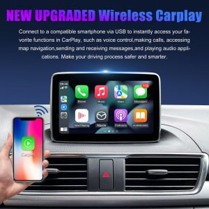 Kit de reajuste inalámbrico CarPlay para Mazda tipo C, TK78-66-9U0C, Hub multimedia OEM para el sistema MZD Connect, compatible con Mazda 2/3/6/CX3/CX5/CX9/MX5 2015-2020 (solo admite CarPlay